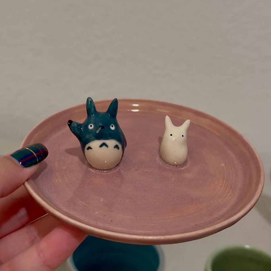 Totoro Trinket Tray Purple