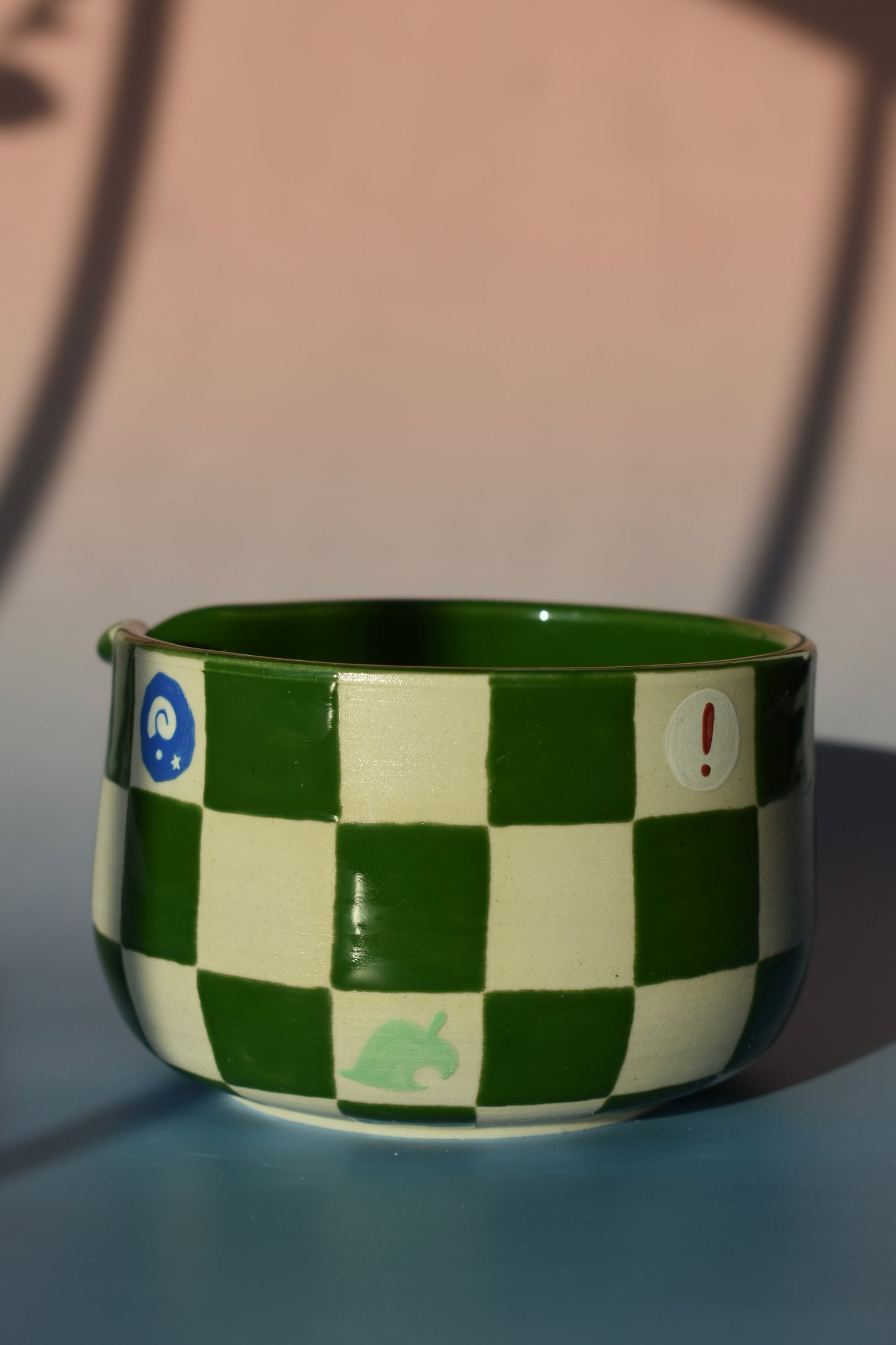 Checkered Crossing Matcha Bowl