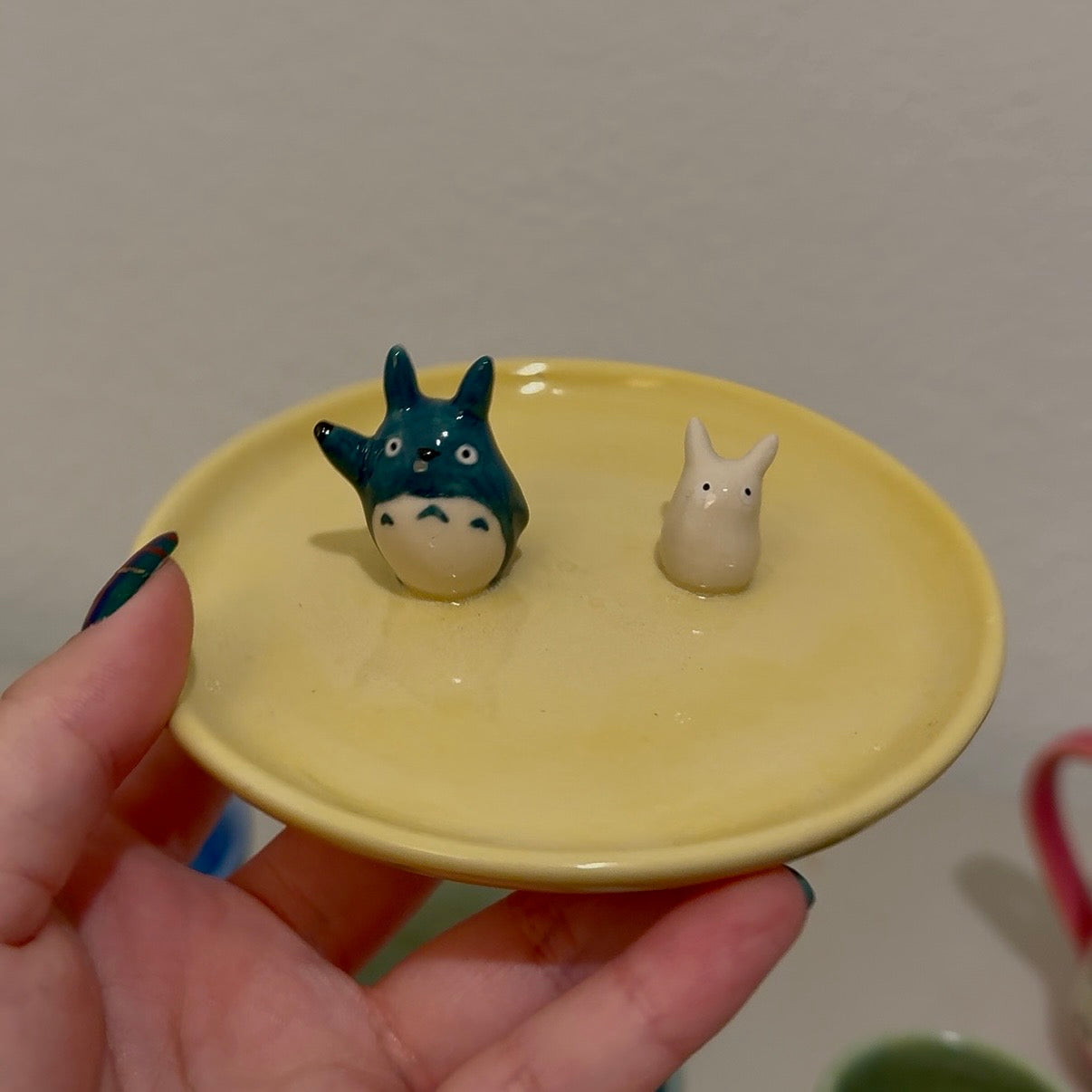 Totoro Trinket Tray Yellow