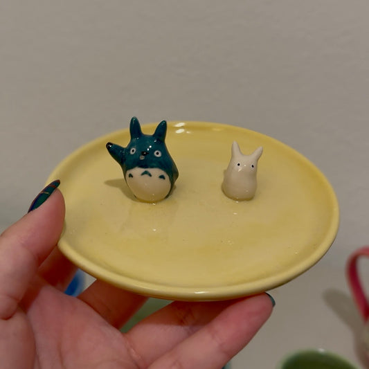 Totoro Trinket Tray Yellow
